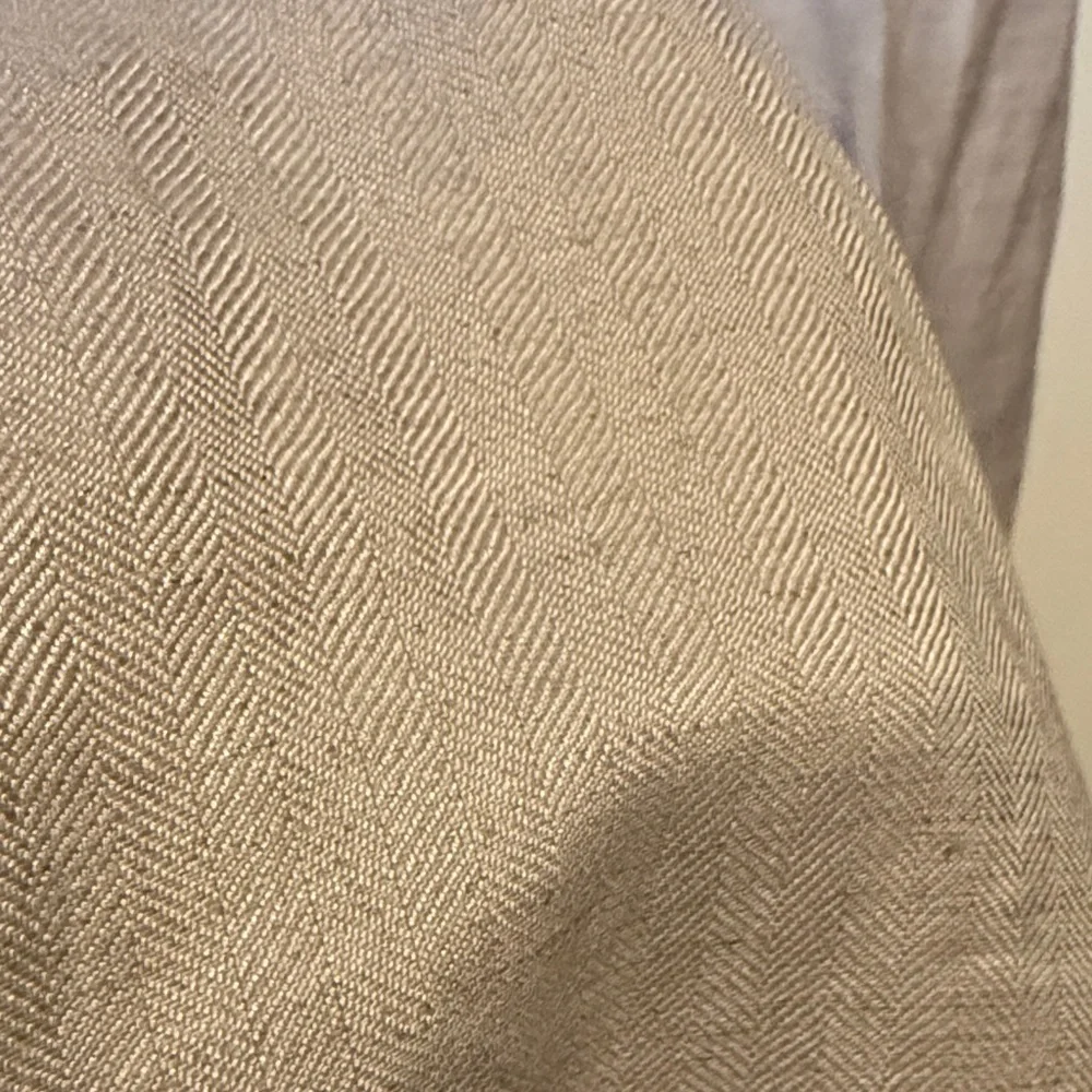 Cubavera Men's Light Beige Linen-Blend Pleated Chinos